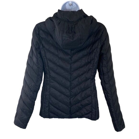 Michael Kors Womens Packable Puffer Down Coat | XS | Black | Hooded - Picture 2 of 14